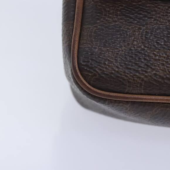 CELINE Macadam Canvas Waist Bag Pvc Leather Brown Gold - Picture 15 of 16